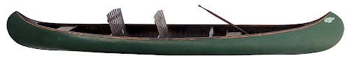 1913 Wood and Canvas Old Town Canoe