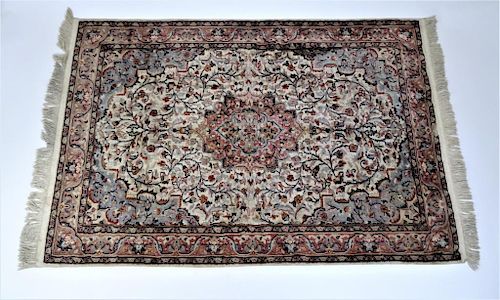 Signed Chinese Silk Rug