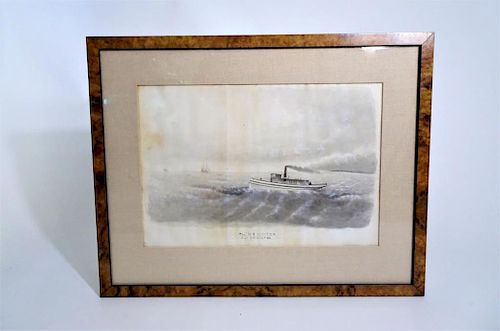 Steam Boat Print Signed