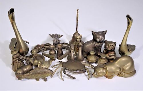 Collection of 21 Brass Items