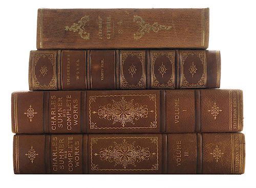Forty-Three Leather-Bound Books