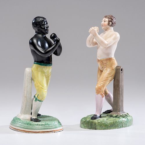 Staffordshire Figures of Tom Cribb and Tom Molyneaux