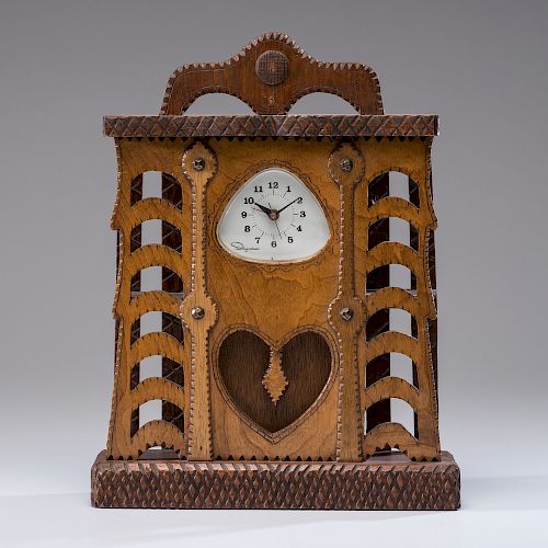 Finster-style Folk Art Clock