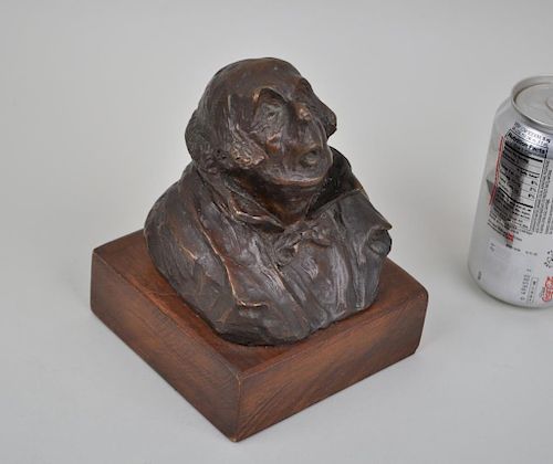 Possibly Honore Daumier, Bronze Bust