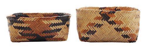 Two Cherokee Double-Weave River
