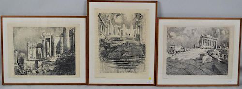 Three Joseph Pennell Lithographs