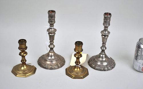 Two Pair Continental Style Candlesticks