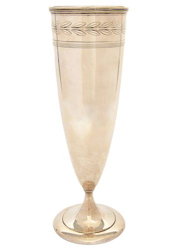 Tiffany & Co. Sterling Footed Vase