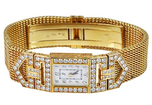Ladies Audemar Piguet Gold and Diamond Watch
