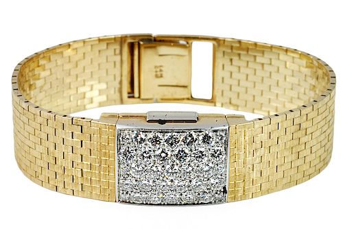14kt Gold & Diamond Hinged Watch Tiffany & Co.