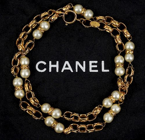 Chanel Pearl and Bijoux Chain Necklace