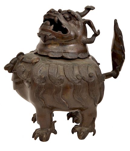 Chinese Bronze 'Luduan' Censer