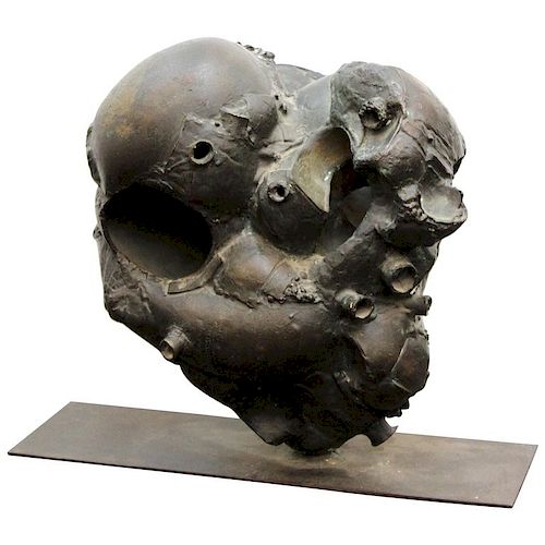 Pablo Serrano Abstract Brutalist Bronze Sculpture