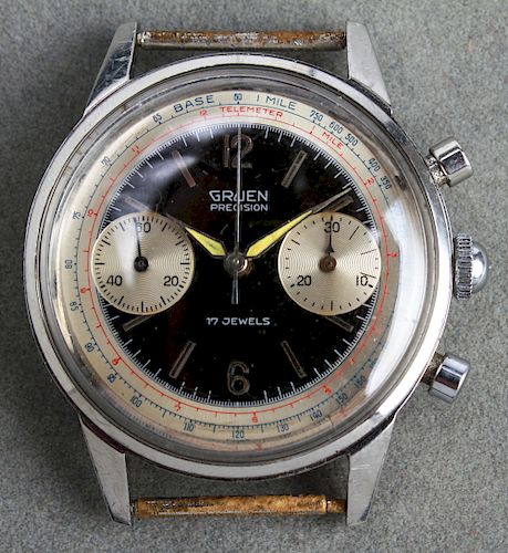 Gruen Watch Co. Stainless Steel Chronograph Watch