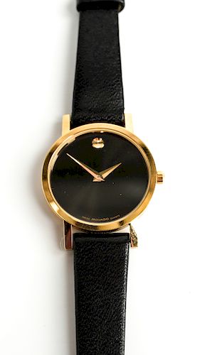 Movado Gold-Plated Ladies' "Museum" Wrist Watch