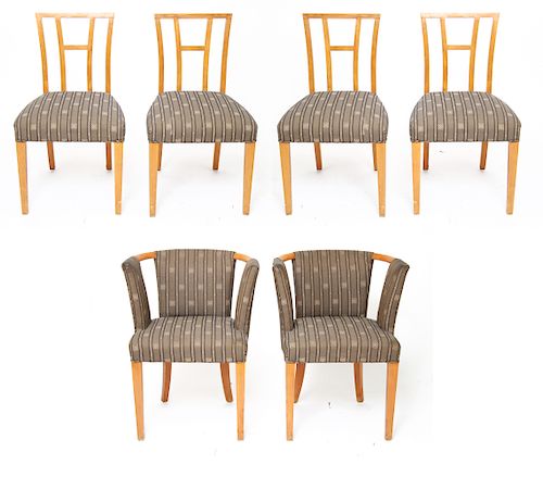 Eliel Saarinen Dining Chairs / Armchairs Set of 6
