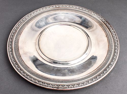 Wallace Sterling Silver Pierced Charger