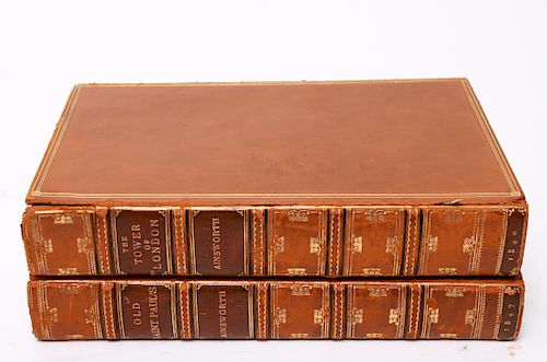 William Harrison Ainsworth Leather Bound Books, 2