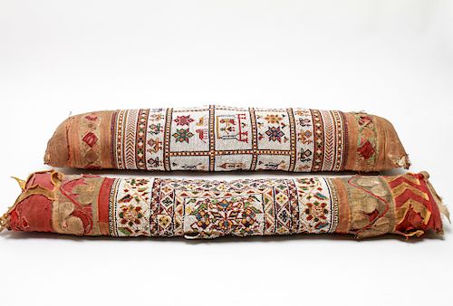 Moroccan North African Tribal Beaded Pillows 2