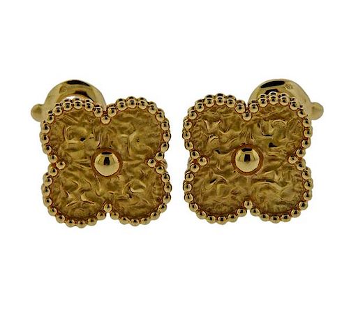Van Cleef &amp; Arpels Alhambra 18K Gold Earrings