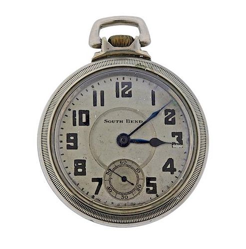 South Bend Nickeloid Pocket Watch