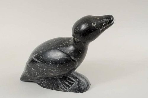 Large Inuit Stone Carving Of Bird