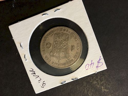 1924 Danish 1 Silver Gulden