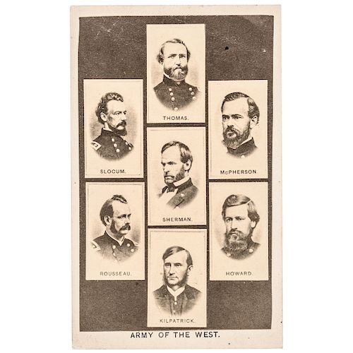 1860s Civil War ARMY OF THE WEST Civil War Carte de Visite Photograph
