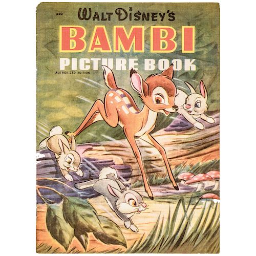 Copyright 1941, Vintage 1942 Walt Disneys Bambi Picture Book AUTHORIZED EDITION
