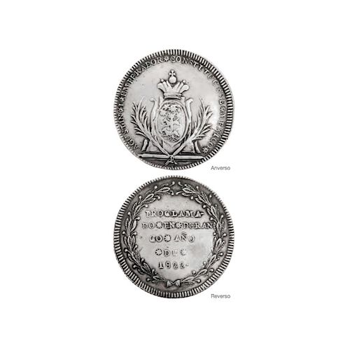COMMEMORATIVE MEDAL OF THE FIRST MEXICAN EMPIRE IN DURANGO. MEXICO, 19TH CENTURY.  