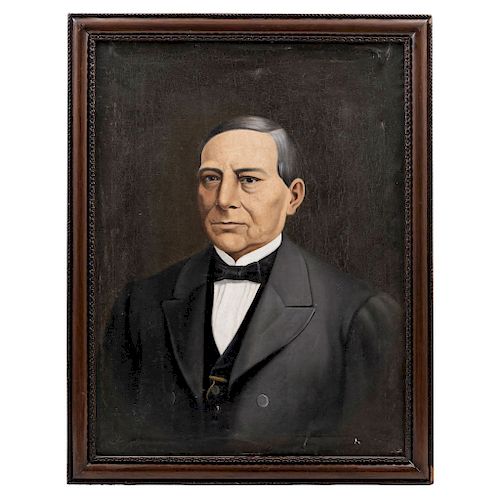 PORTRAIT OF BENITO JUÁREZ. MEXICO, LATE 19TH CENTURY. 
