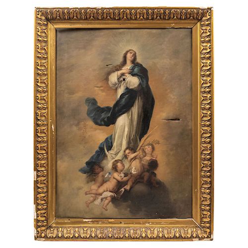 OUR LADY OF IMMACULATE CONCEPTION. MEXICO, 19TH CENTURY.