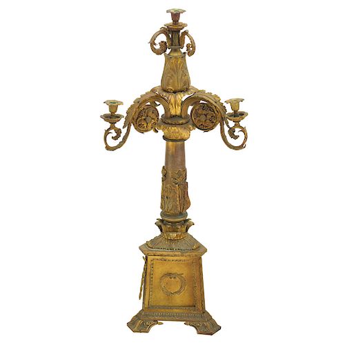 AN EMPIRE STYLE CANDELABRA. FRANCE, LATE 19TH CENTURY. 