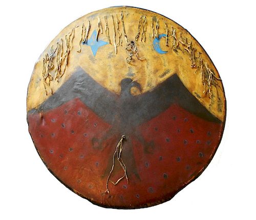 Cheyenne Ghost Dance Shield c. 1890 Yankton Museum