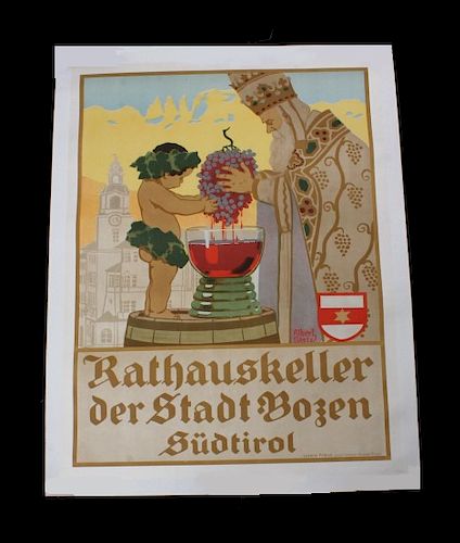Rathauskeller Authentic Poster by Albert Stolz