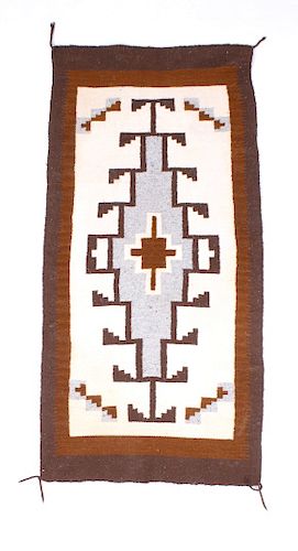 Navajo Old Crystal Wool Trading Post Rug