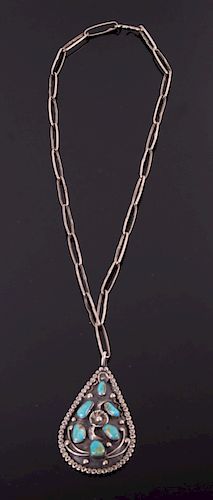 Navajo Kingman Turquoise Necklace