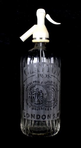 Clayton Bros. Glass Seltzer Bottle