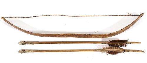 Sioux Reservation Child's Bow & Arrows