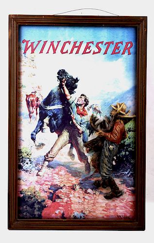 Winchester Elk Repeating Arms Calendar Top Print