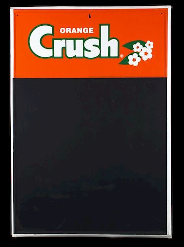 Orange Crush Chalkboard Menu