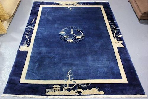 Fine Quality, Hand Knotted Antique Chinese Carpet.
