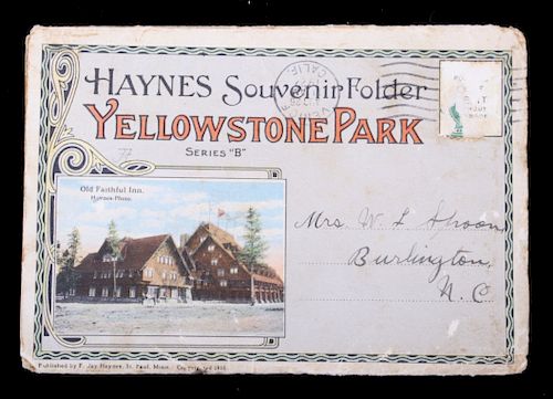 1915 Yellowstone Park, Haynes Souvenir Folder