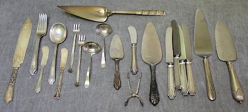 STERLING. Miscellaneous Sterling Flatware Group.