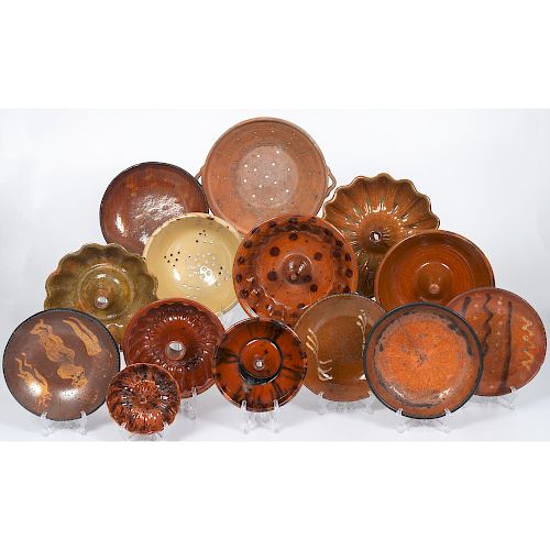 Redware Bundt Molds and Dishes