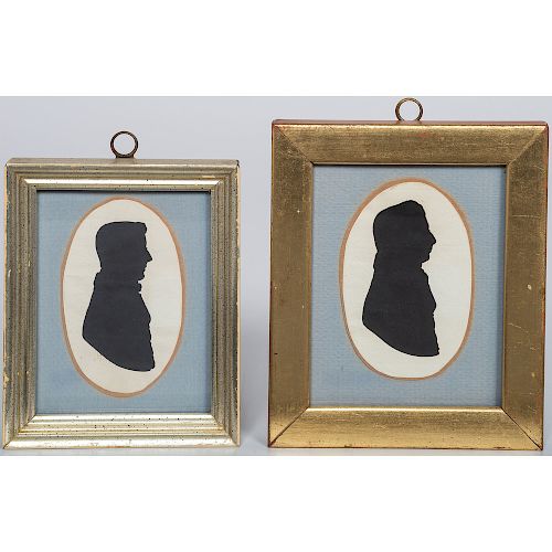 Cut Paper Silhouettes of Gentleman