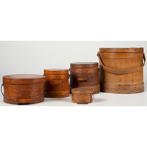 Firkins and Bail-Handled Pantry Boxes