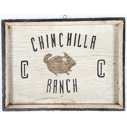 Chinchilla Ranch Trade Sign 