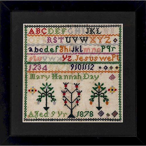 Two Alphabet Samplers by Mary Hannah Day