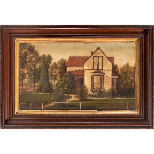 American School, Painting of a Home and Garden